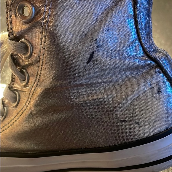 Converse Silver White Sneakers Classic Design - Picture 7 of 8